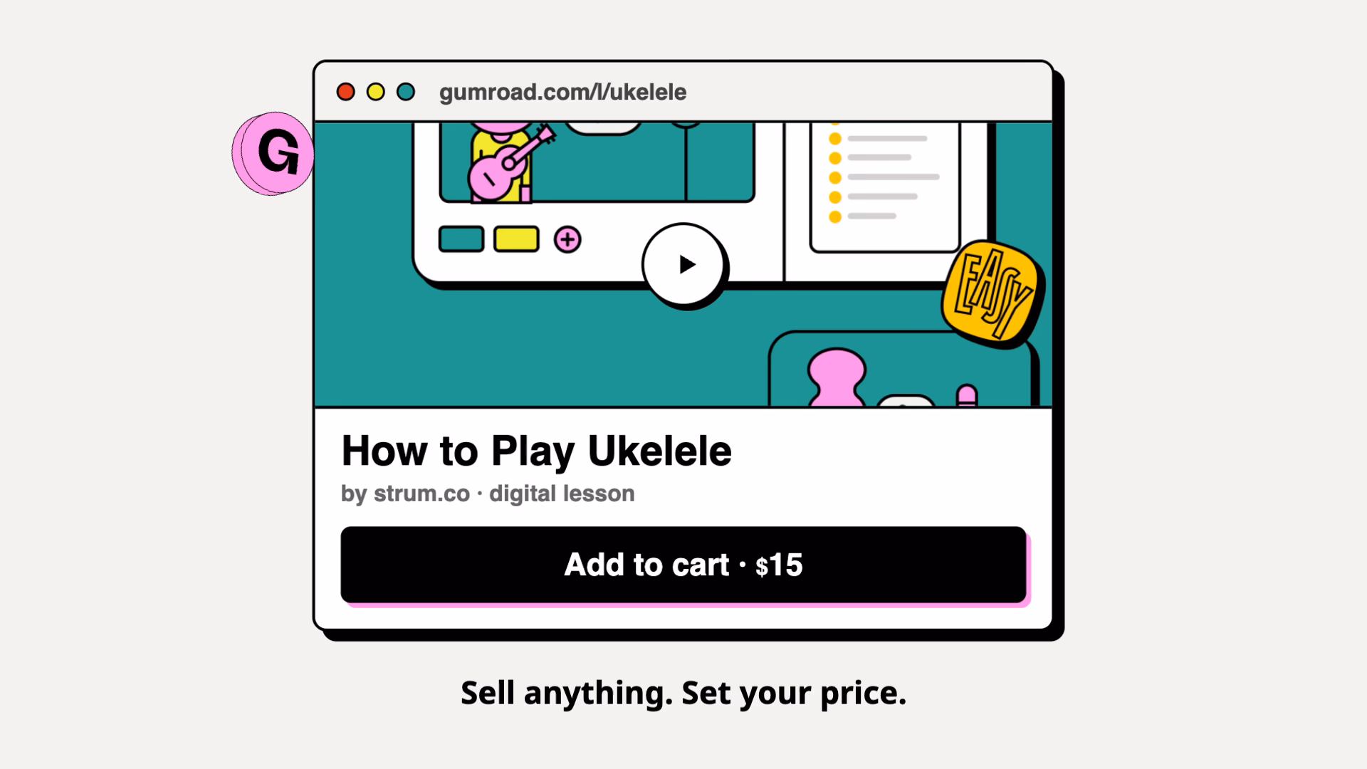 A frame from the generated Gumroad trailer